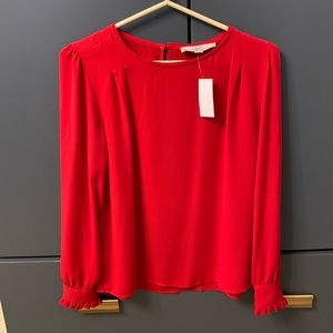 NWT- Loft red blouse